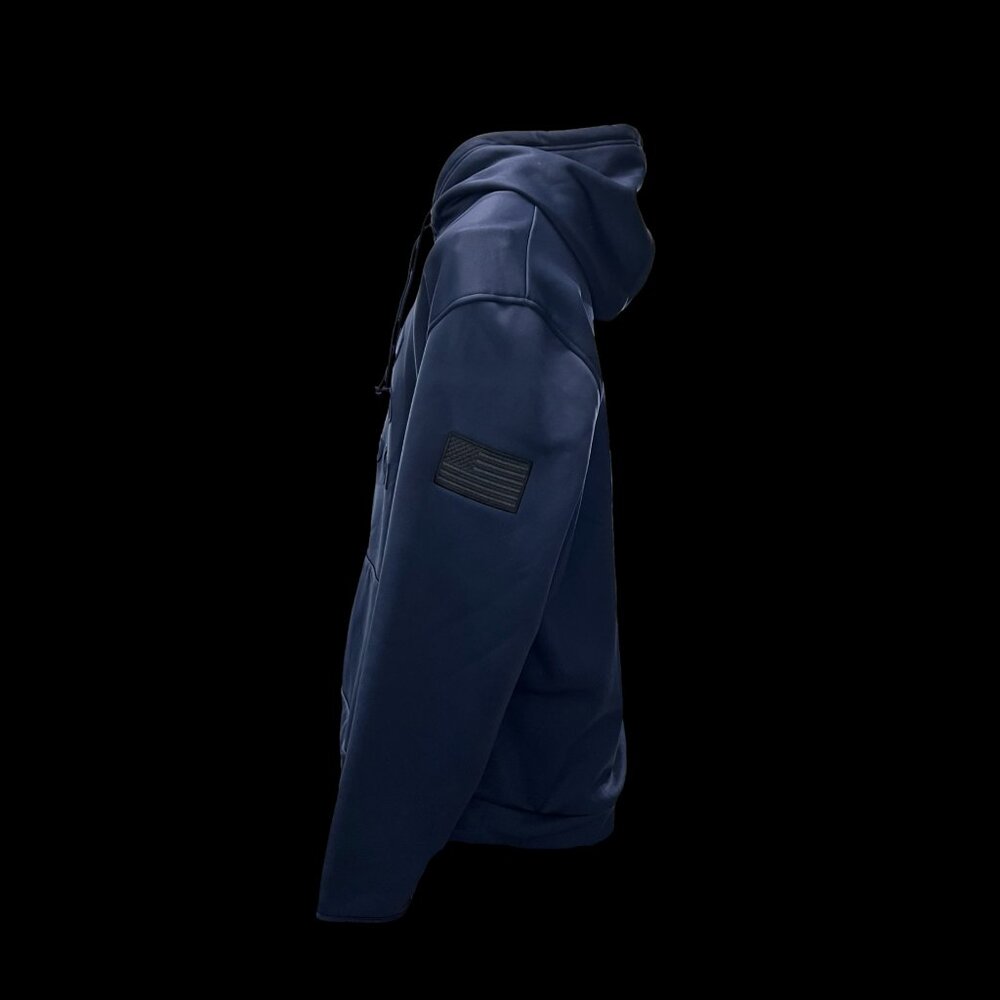 Navy Blue Men's UA Freedom Emboss Hoodie - Picture 4 of 4